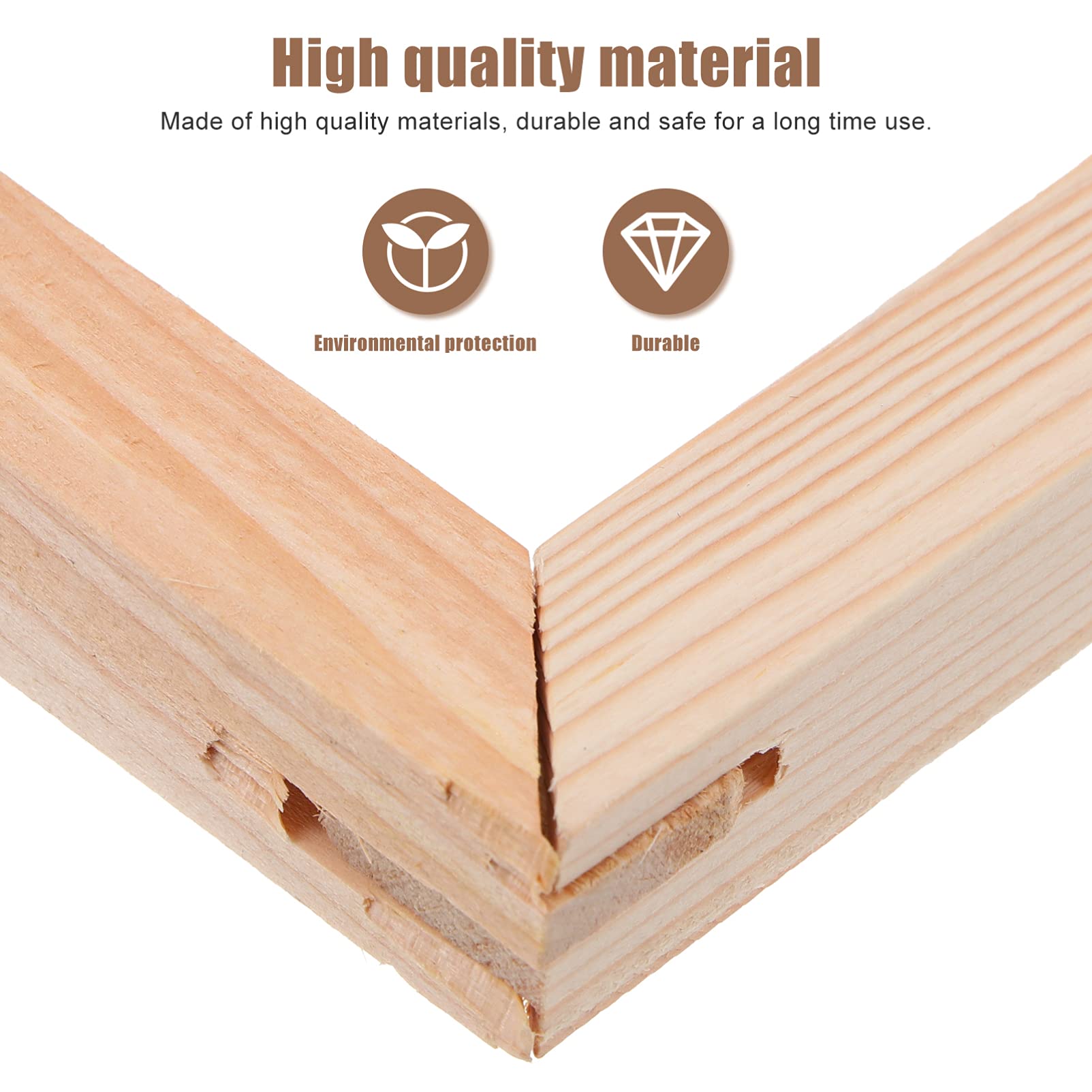 Lurrose Per Tela Legno Massello Telaio Per Olio Facile Assemblaggio Diy Con Barre Per e Appassionati Arte