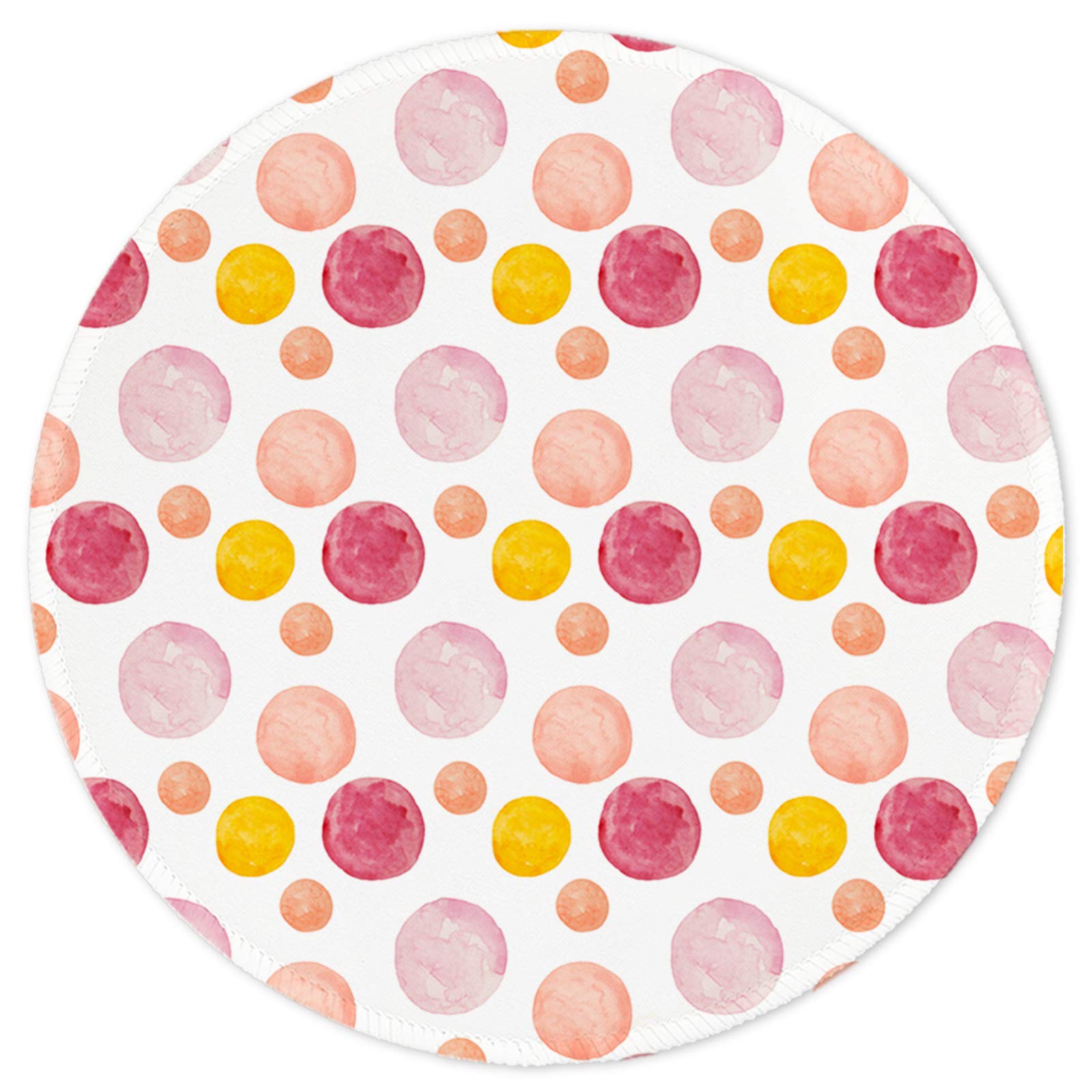 IMAYONDIA – Tappetino Per Mouse Rotondo 20 Cm – Base Antiscivolo, Design Floreale Per Donna, Perfetto Per Ufficio E Viaggi