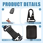 2 Pack CB Mic Retractable Holder with Heavy Duty 24" Stainless Steel Cord, Easy D-Ring Mount for Truck Drivers