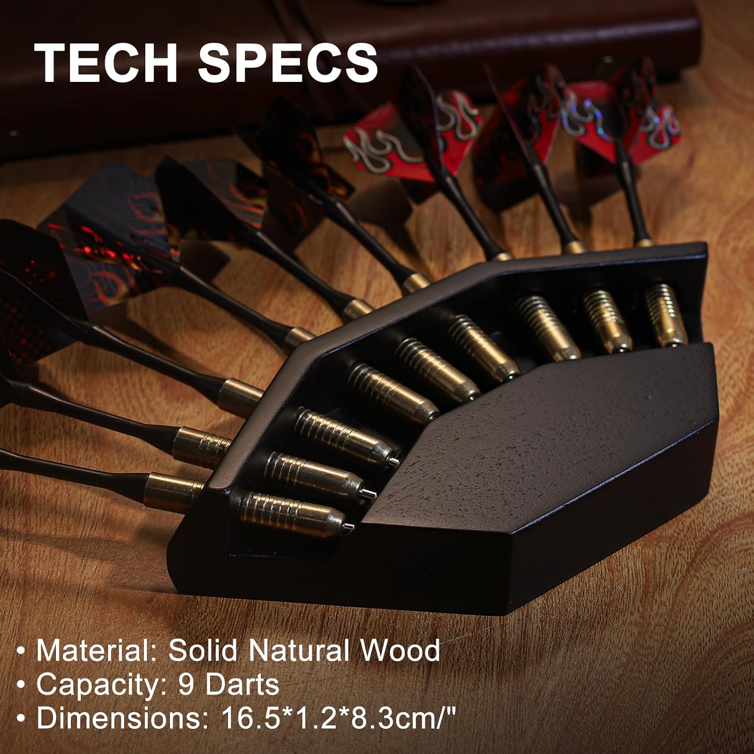 2 in 1 Dart Holder and Wall Dart Holder Made of Wood, Dart Holder, High-Quality Dart Holder, Presentation Display Darts Rack, Dart Holder, Premium Dart Accessories