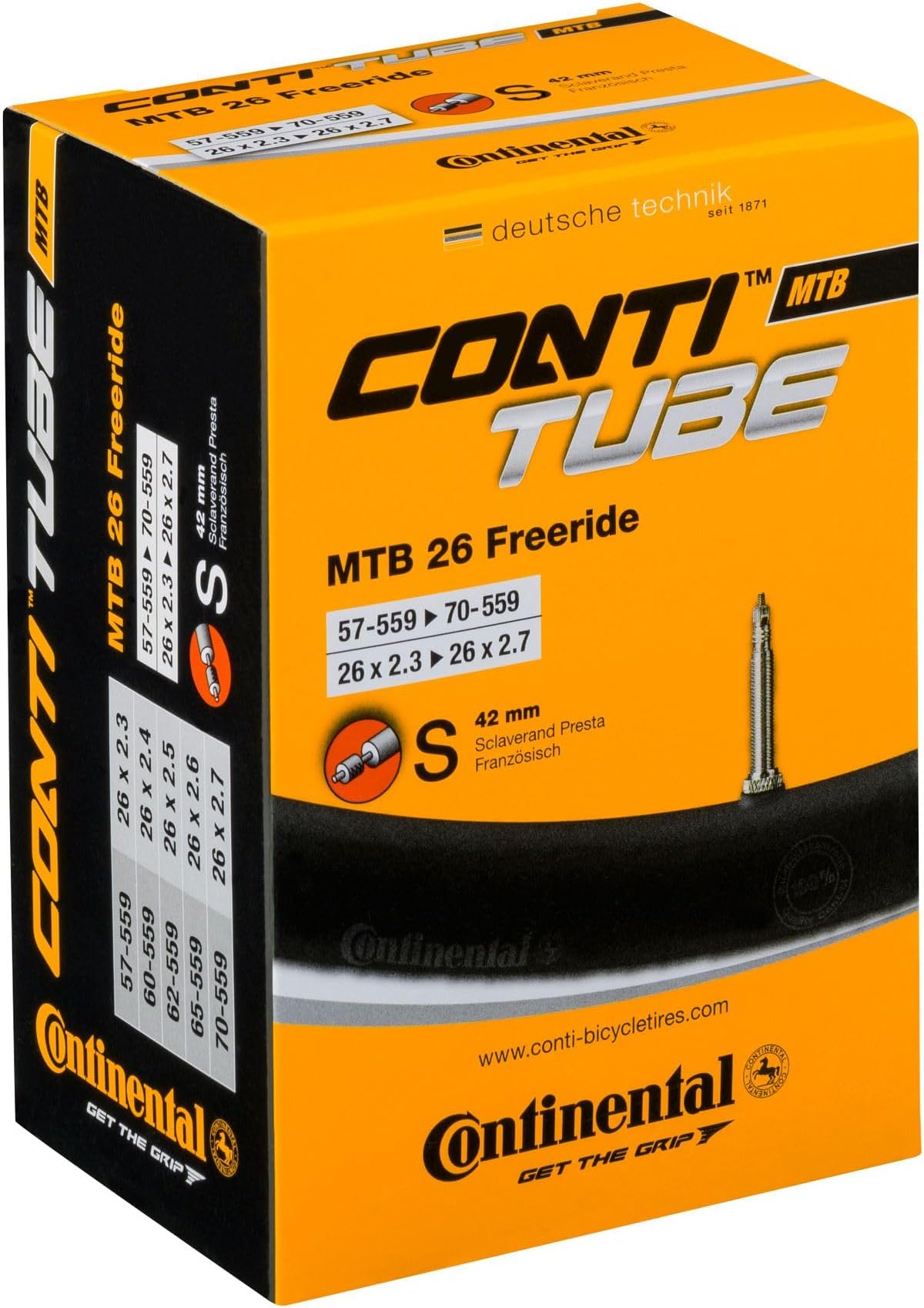 Continental MTB 26 Freeride Bike Parts, Standard, (62/70-559)