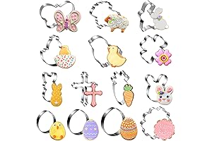 Easter Cookie Cutters Set: 14 Festive Shapes for Memorable Treats