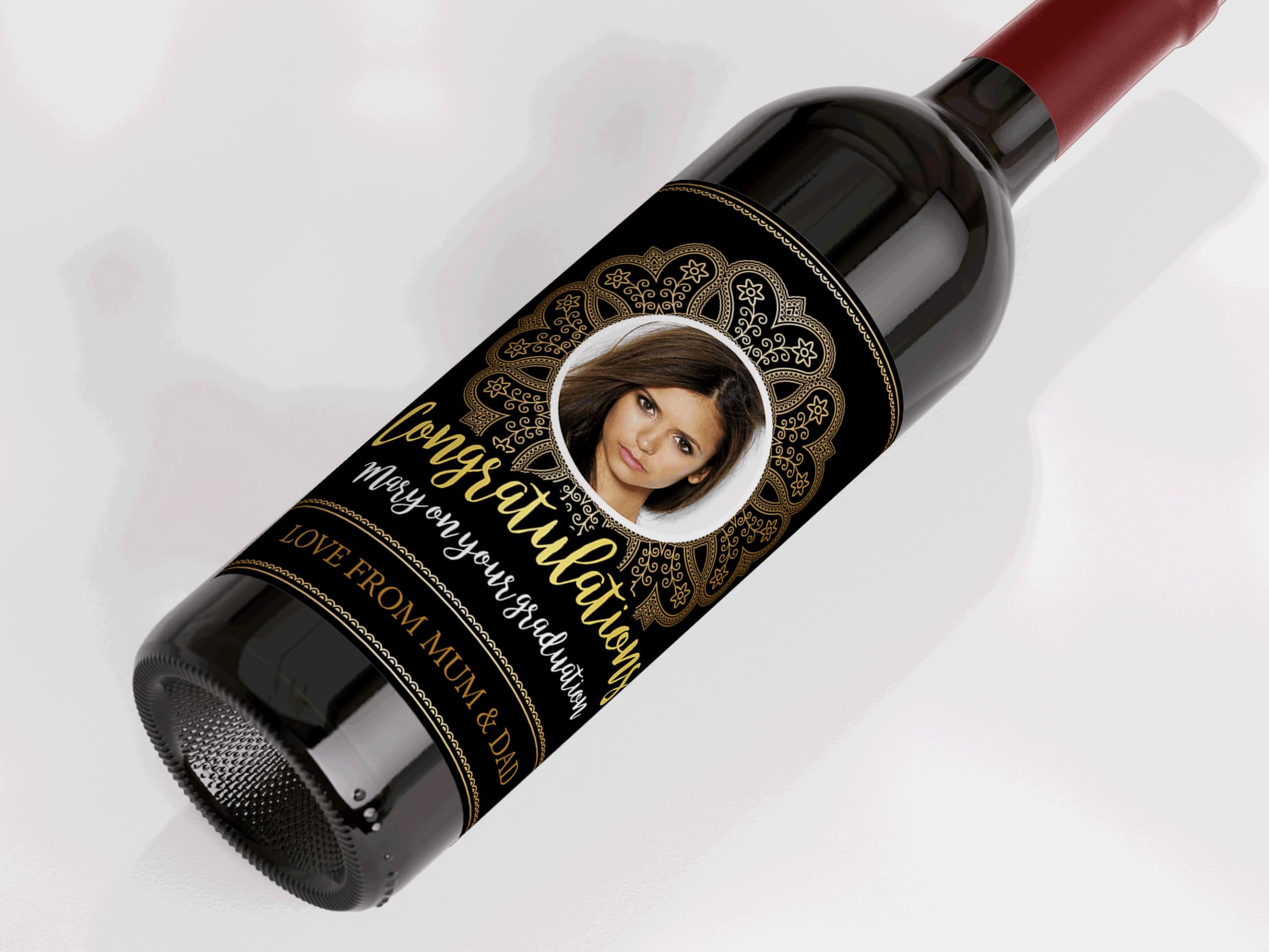 Personalised Spoof Wine Bottle Label, Perfect Birthday/Wedding/Graduation Gift