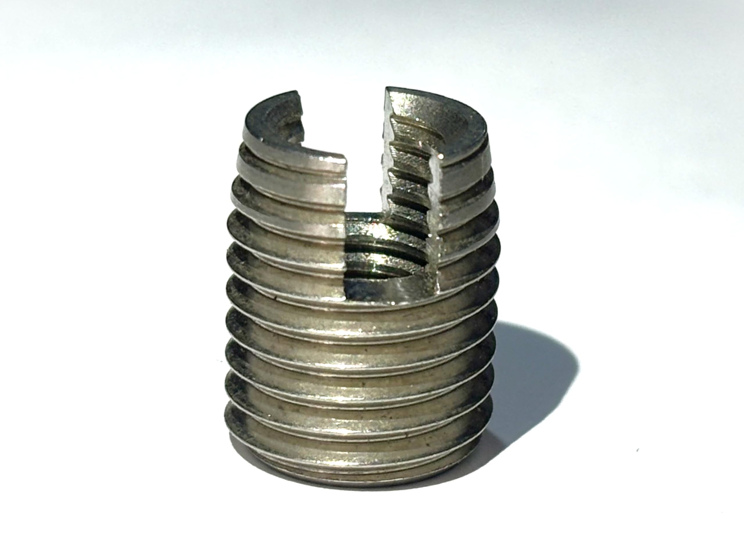 SS303 Threaded Inserts with Slots for Wood and Plastic - Metal Screw Thread Inserts - NUTS (M4 - M6.5X0.75, 10, count)-picture-19