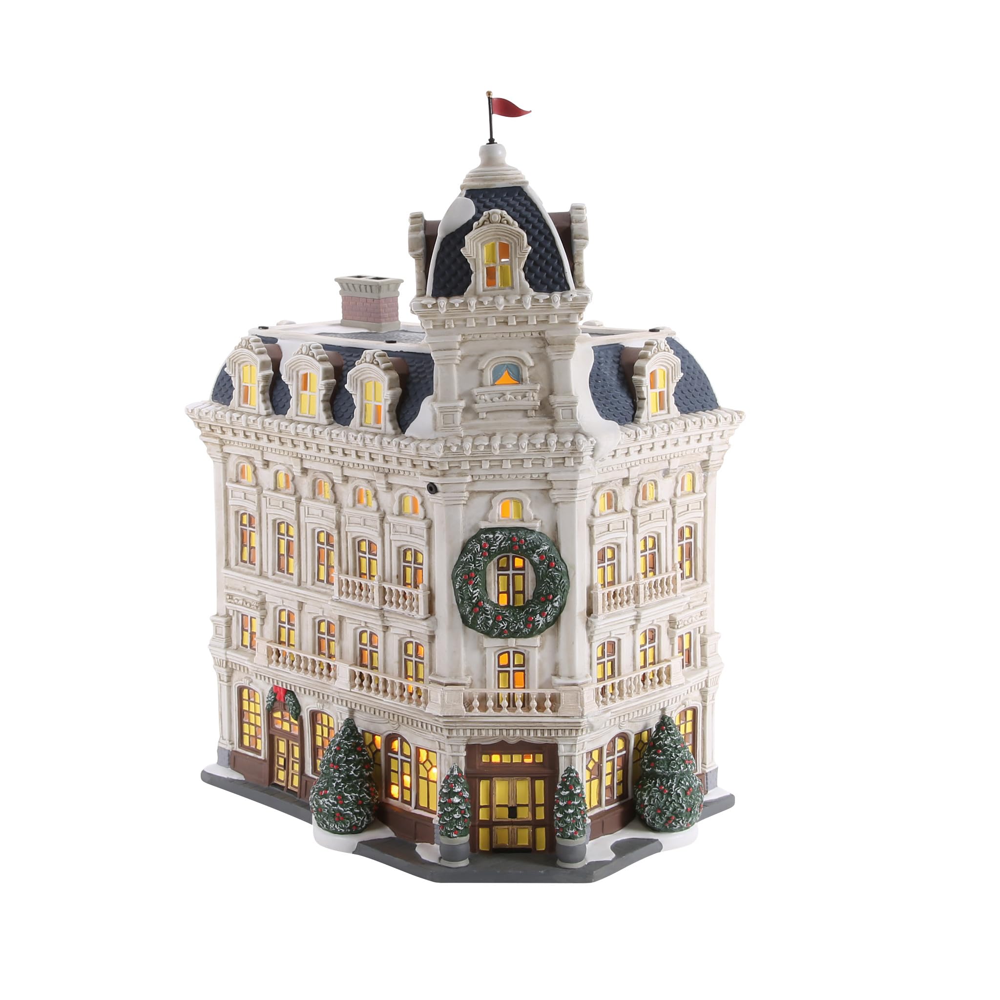 Department 56 Christmas in The City Village The Wescot Bâtiment Lumineux Multicolore 32,5 cm