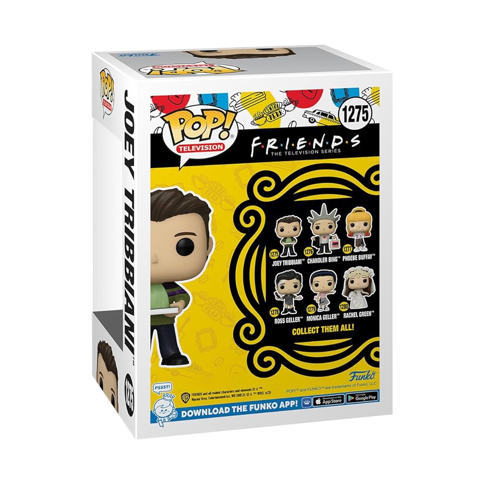 Funko Pop! TV: Friends - Joey Tribbiani with Pizza- Figurine en Vinyle à  Collectionner - Idée de Cadeau - Produits Officiels - Jouets pour Les  Enfants et Adultes - TV Fans : Amazon.fr: Jeux et Jouets