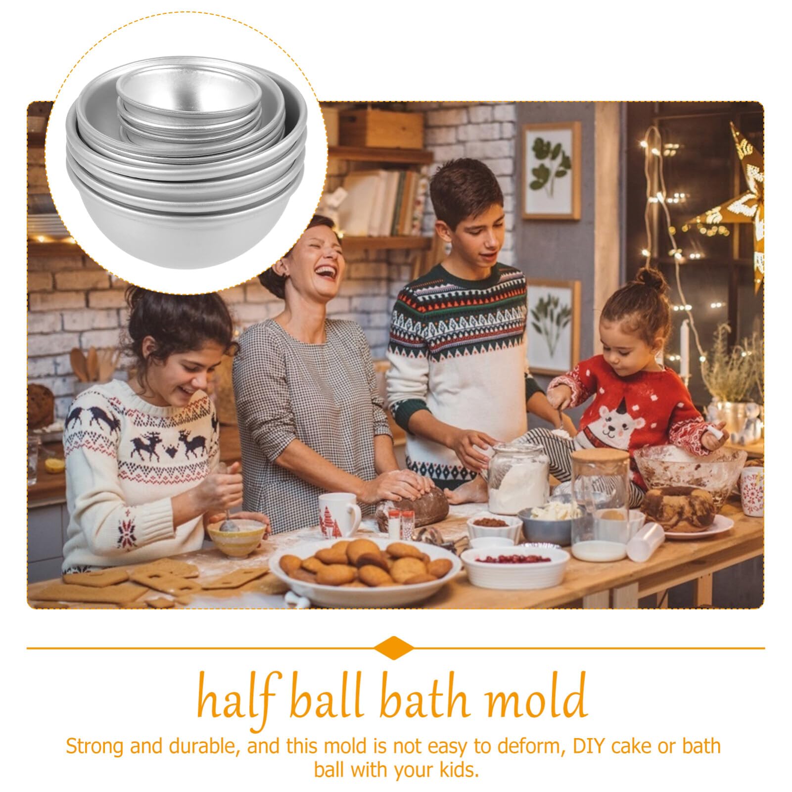 Moule Demi-sphère en Alliage D’aluminium 12 Pièces