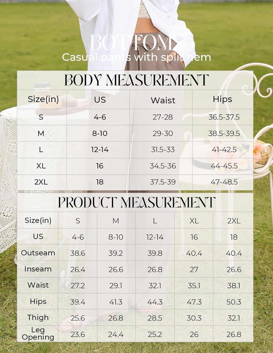 GRACE KARIN Linen Pants Women,Elastic High Waist Wide Leg Pants with Pockets,Comfy Beach Vacation Trousers - Image 6