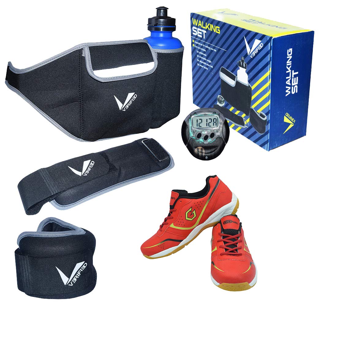 Badminton Shoe Smash Red Size-7 with Verified Walking Set-image-9