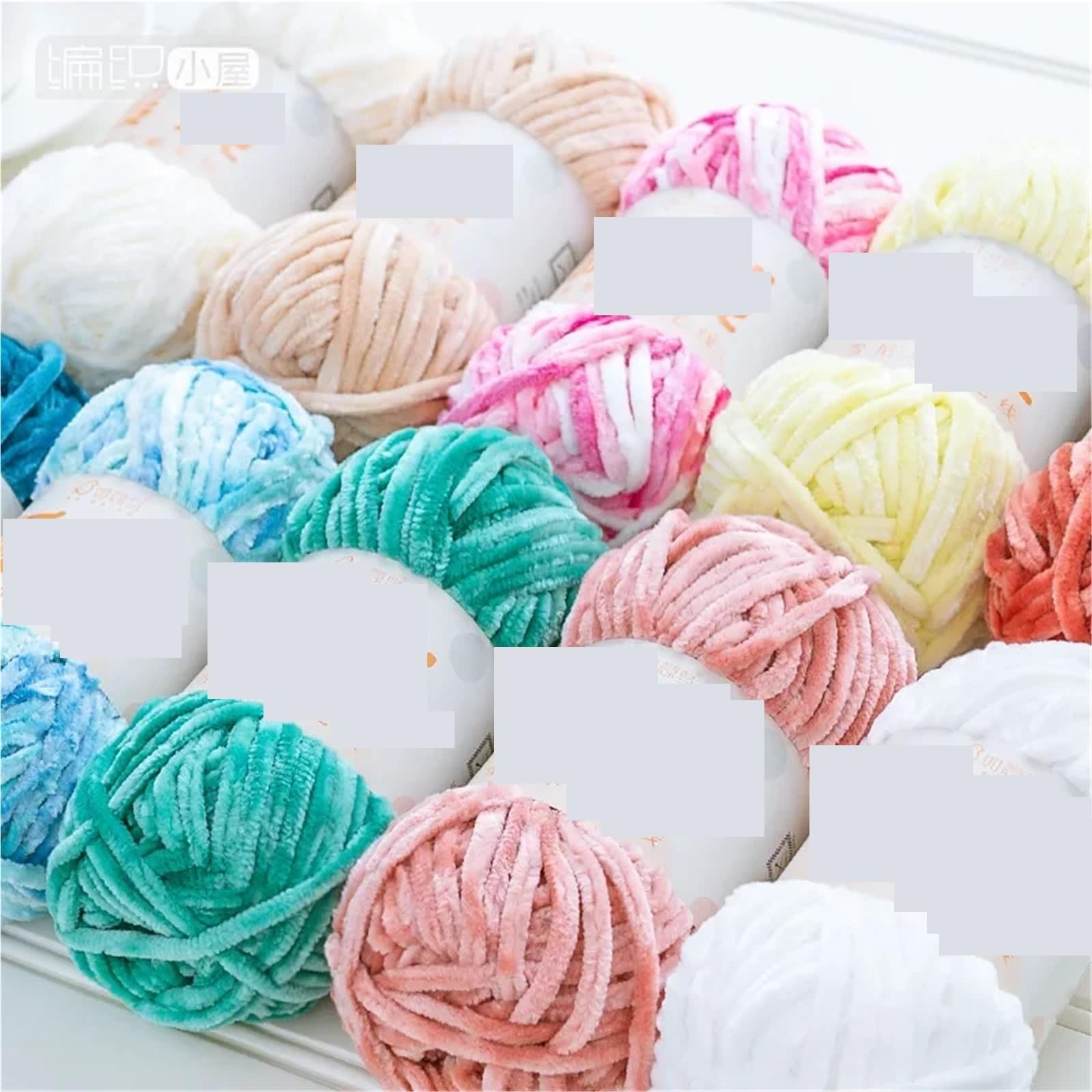 Hilo De Chenilla Grueso Hilo De Punto Grueso De Lana De Terciopelo | 1pc 100g Paquete De Material Sombrero Tejido A Mano Bufanda Cojín(1pc 11)