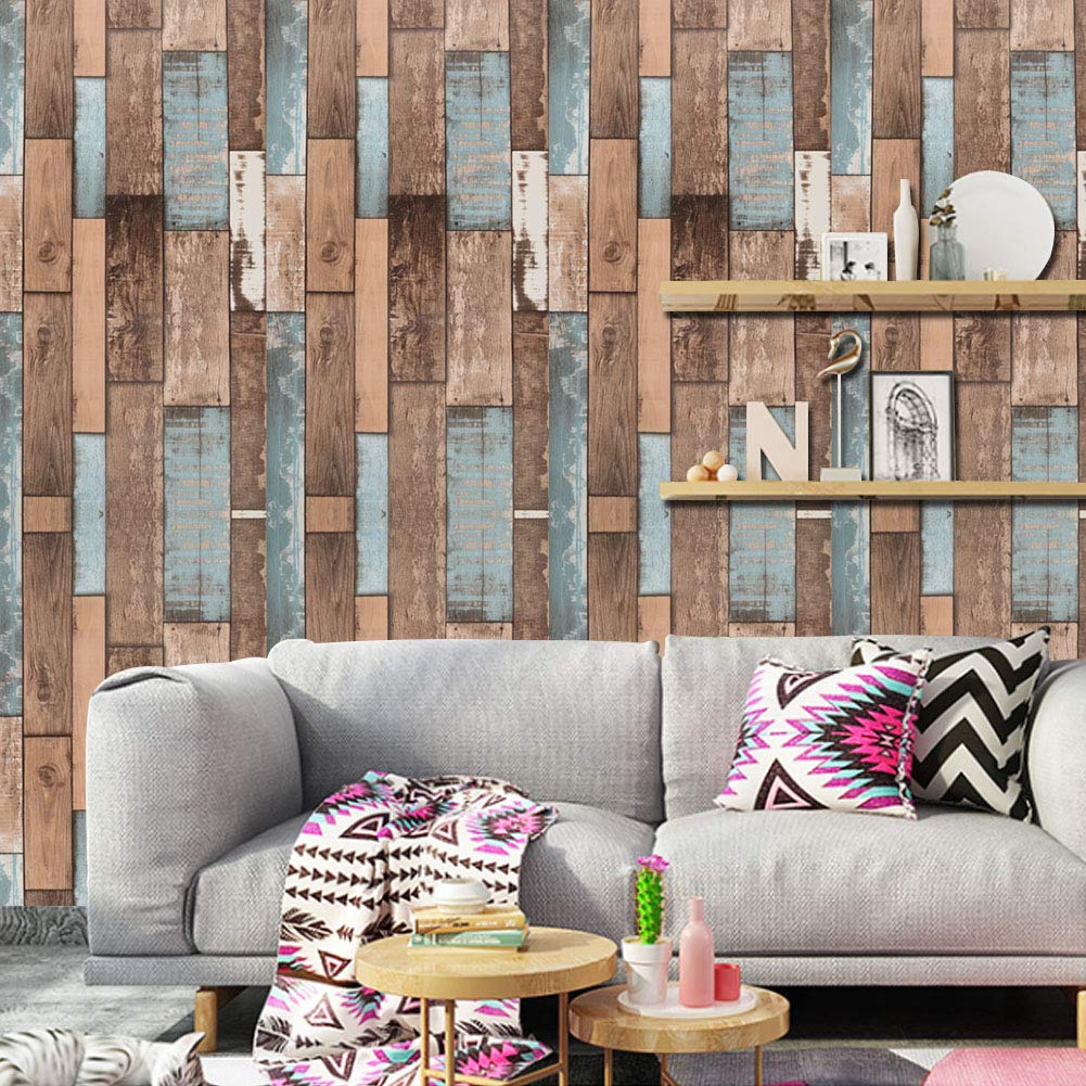 SelfAdhesive Wallpaper Wooden Wallpaper Brown Wood Wallpaper OldShip