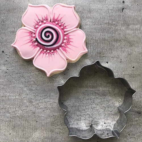 Miniatura 3 de LILIAO Spring Kapok Flower - Cortador de galletas (3,5 x 3,5 pulgadas), acero inoxidable