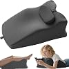 Wedge Pillow for Bed Adult, Ergonomic Reading Pillow with Adjustable Headrest, Memory Foam Back Support Pillows for Sitting Up in Bed, Sleeping, Reading, Leg Elevation, Back Pain Relief