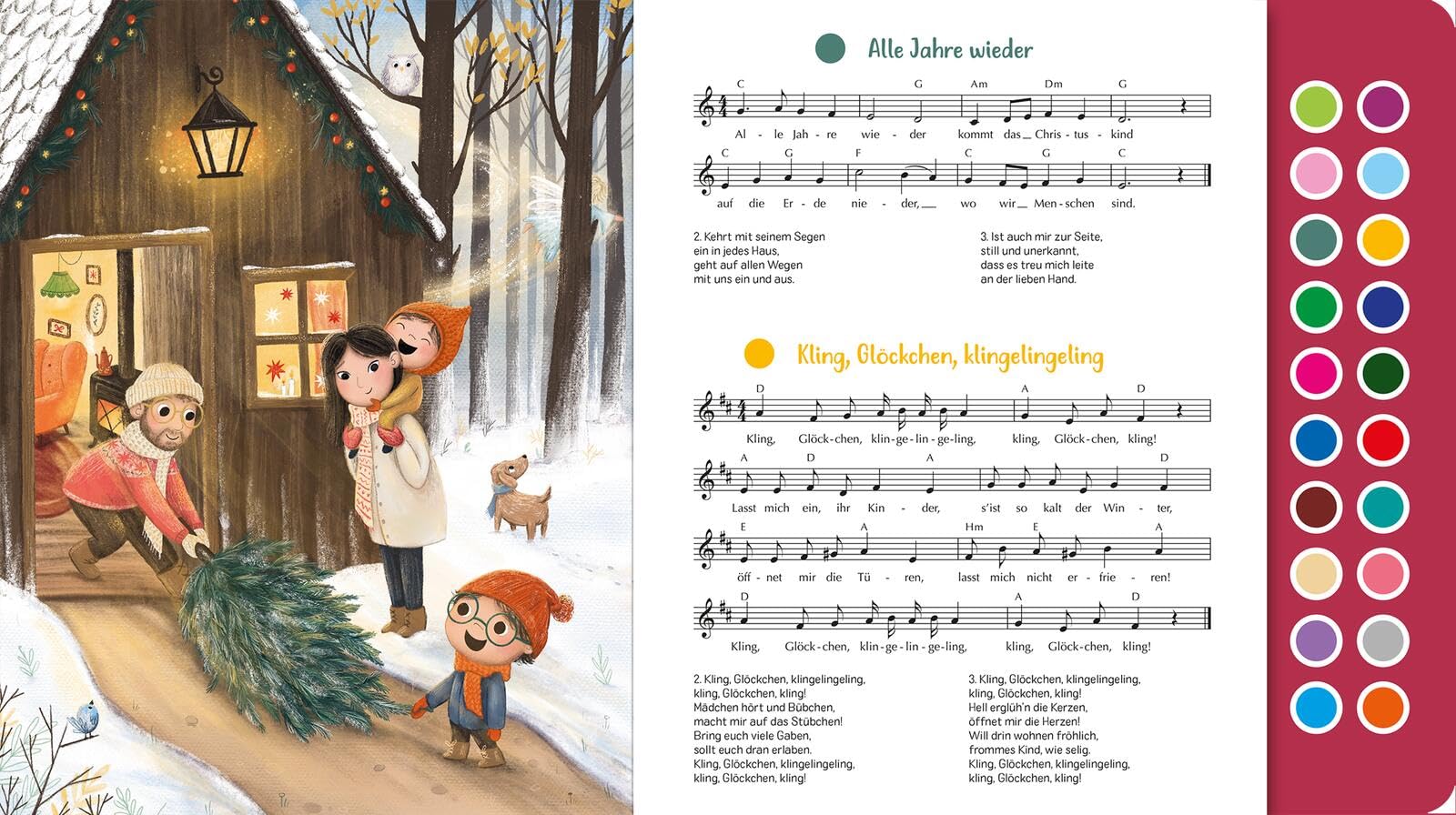 Sing mit! Weihnachten: Mein erstes Liederbuch | Hochwertiges Liederbuch mit leicht auslösbaren Melodien von 20 beliebten Winter- und Weihnachtsliedern zum Hören und Mitsingen für Kinder ab 12 Monaten