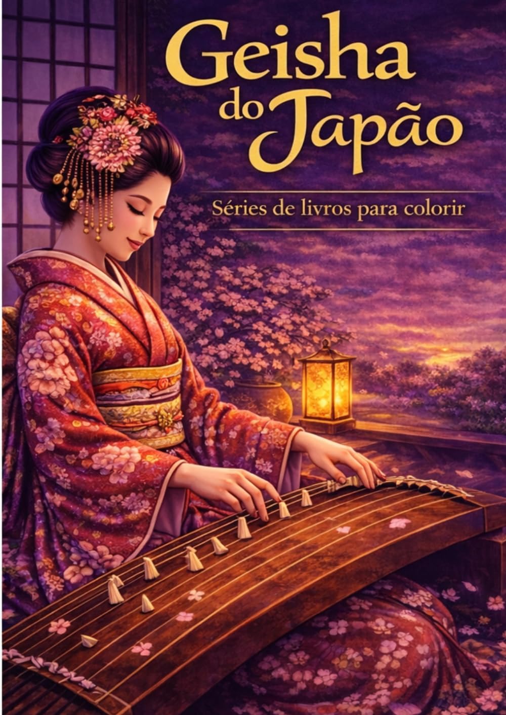 Geishas do Japão – Vol.10 (Livros de colorir japonês para relaxar e aprender)