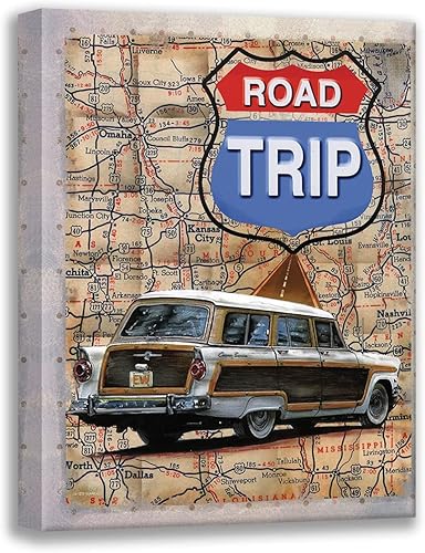 ArtDirect Road Trip 15x18 Gallery Wrapped Canvas Museum Art by Wargo, Ed