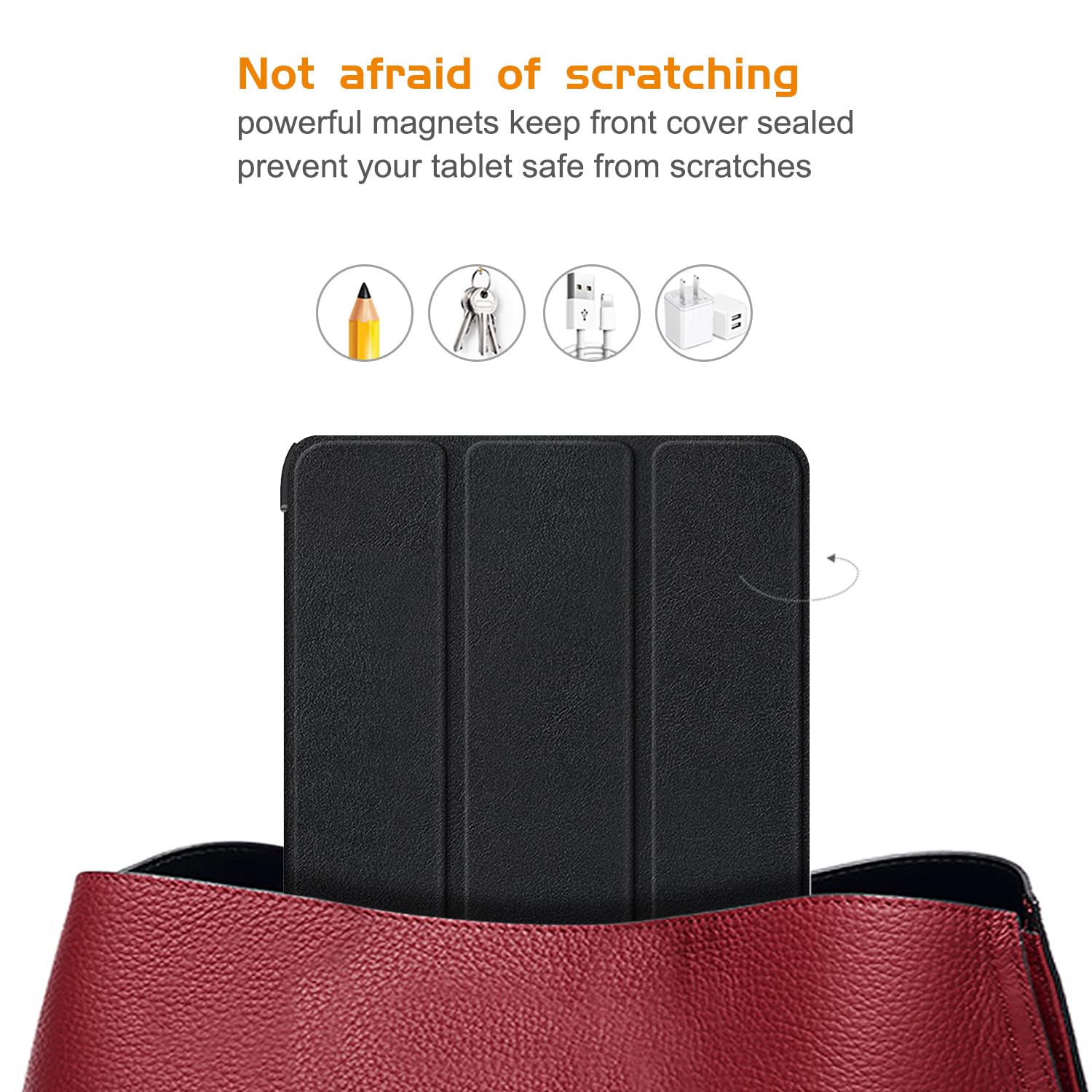 TOPCASE Magnetic Slim Cover Compatible With Honor Tab X9 11.5 Inch Tablet Tri-Fold Case With Stand Function,Galaxy