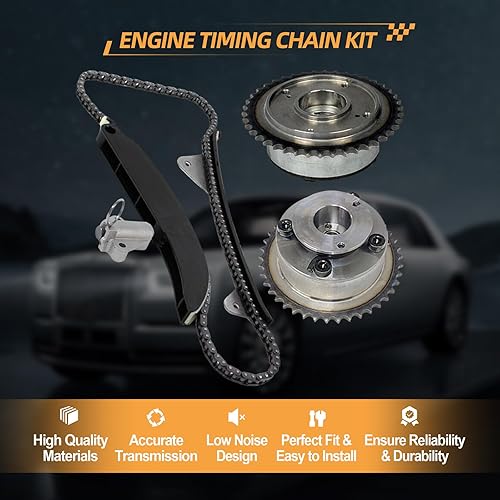 Miniatura 2 de Kit de cadena de distribución del motor, adecuado para Hyundai Kia Elantra Sonata Tucson Optima Soul Forte 2.0L G4NC, pieza de repuesto para
