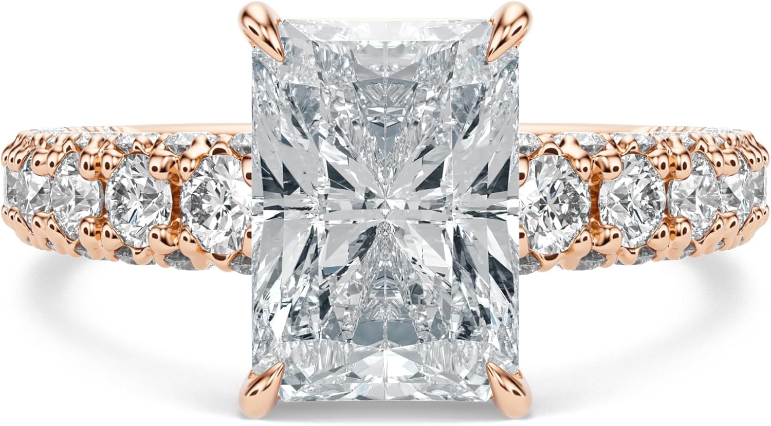 1–5 Carat Lab Grown Diamond Ring VS1 10K 14K 18K Solid Gold Lab Grown Diamond Engagement Ring Halo Inspired Wedding Bridal Anniversary Proposal Ring Valentine Gift for Women(IGI Certified)
