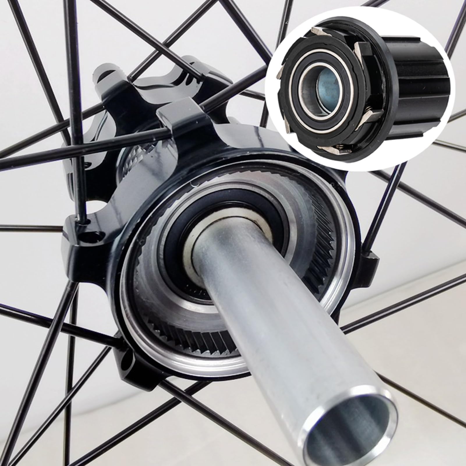Ruedas de Bicicleta de Carretera 700C Juego Ruedas Ciclismo Carreras Buje Delantero Trasero 7075 Aluminio Freno de Disco de Seis Pines Rueda de Bicicleta de Altura de Llanta De 30 MM 24 Orificios for