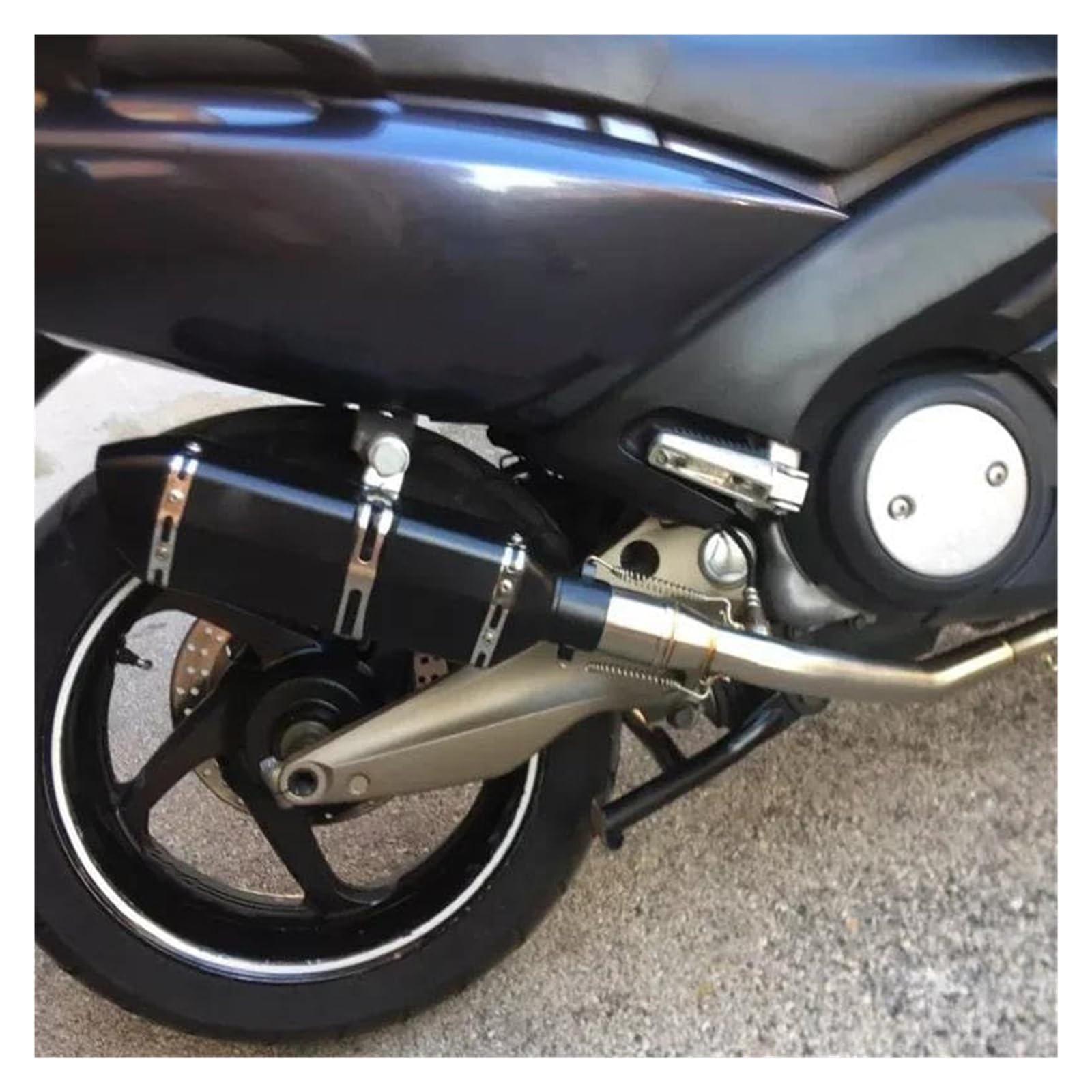 silencieux d'échappement Pour Y&amaha TMAX530 TMAX500 T-MAX Tmax 500 530 2008-2017 Moto Échappement Ligne Complète Collecteur Tuyau Silencieux(2)