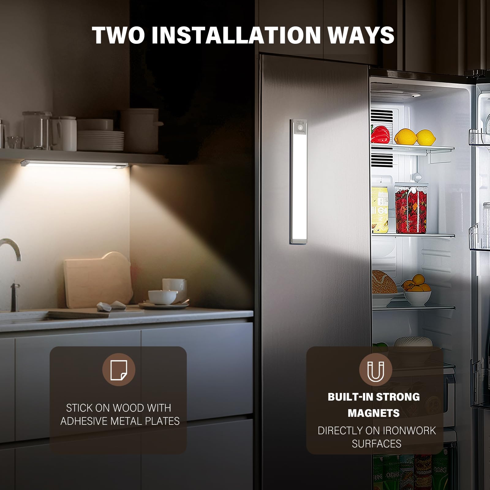 Illuminazione per armadio da incasso da cucina a LED sensore di movimento