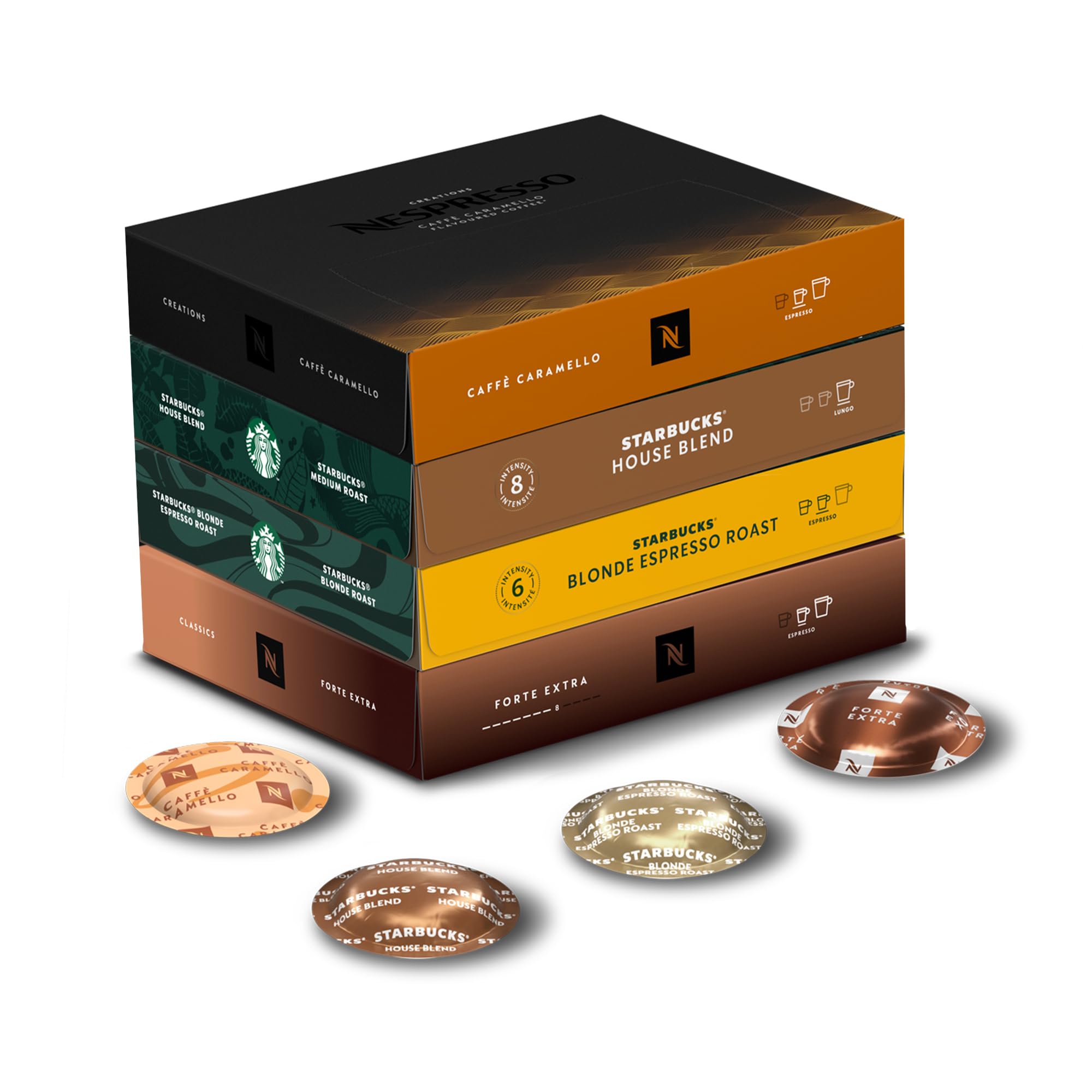 NESPRESSO PROFESSIONAL Starbucks meets NESPRESSO Bundle 200 Kaffeekapseln | Espresso und Lungo Kapselset, kompatibel mit B2B Kaffeemaschinen