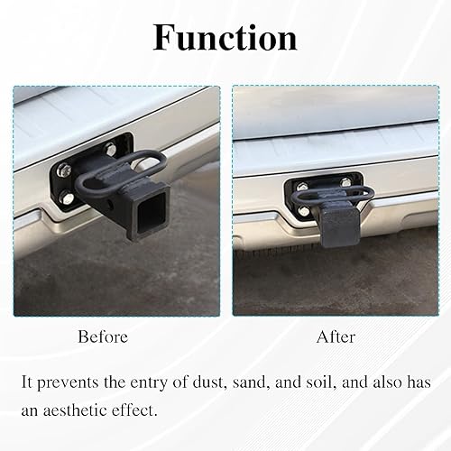 Miniatura 6 de Tapón de enganche de remolque compatible con Toyota Tacoma Tundra Sequoia 4Runner Reemplazar # PT228-35960-HP