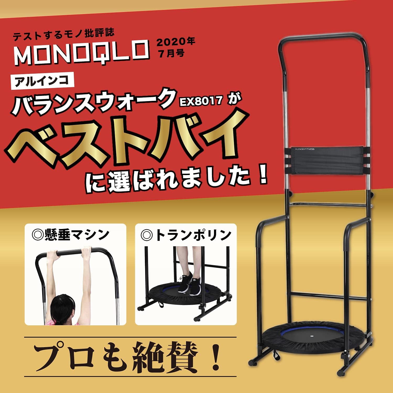 ALINDO FITNESS ぶら下がり健康器 トランポリン付き