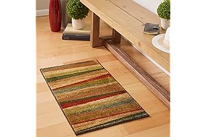 Mohawk Mayan Sunset Stripe Area Rug - Tan: Style and Functionality in Every Thread
