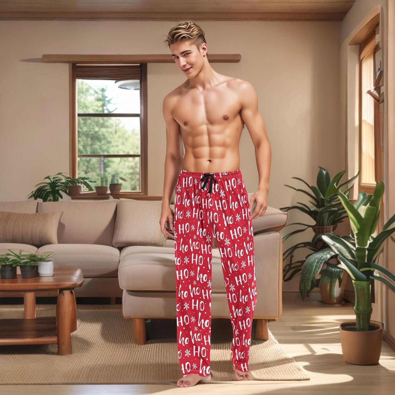 Men's Pajama Pants Sleepwear Lounge Pj Bottoms
