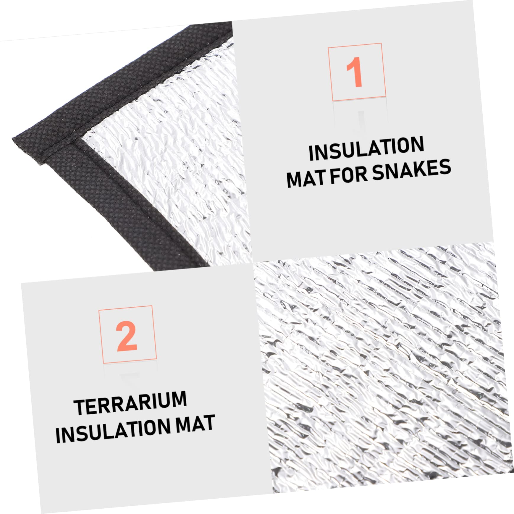 VICASKY 3Pcs Winter Pet Warmer Heating Pad for Reptiles Self Warming Mat for Parrots and Animals Thermal Insulation with Uniform Heat Distribution