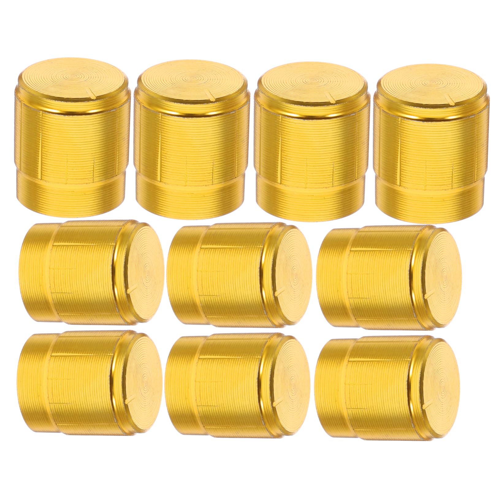 Garneck 10pcs Control Knobs for Electric Guitar Volume and Tone Precision Potentiometer Knobs for Bass and Audio Equipment Stylish and Design