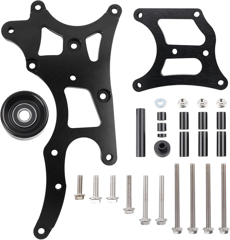 Suporte de reposicionamento do alternador LS RiAiCiING em posição alta no lado do motorista – ENM044-BK
