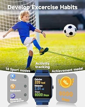 Amazon.com: BIGGERFIVE Smart Watch for Kids, Fitness Tracker