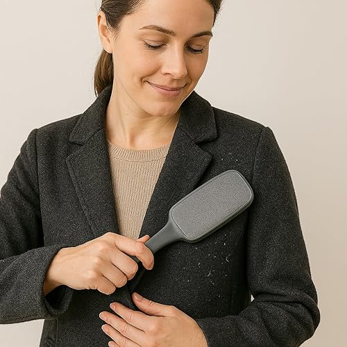 Miniatura 7 de Dependable Industries - Removedor de cepillo giratorio de 2 lados para ropa, pelo de mascotas y muebles. Limpiador eficiente de cabello, polvo y