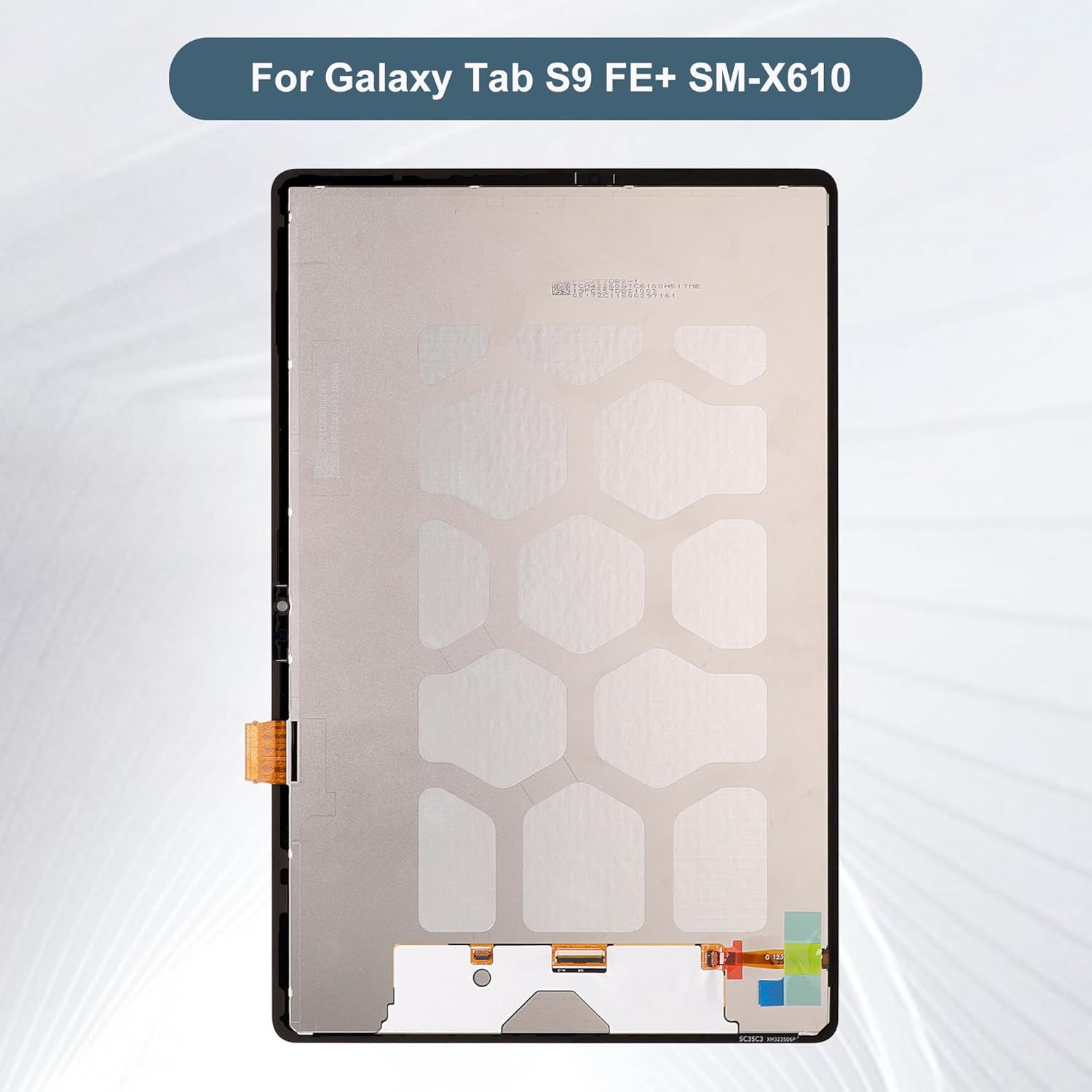 LCD Digital Display Compatible with Samsung Galaxy Tab S9 FE+ SM-X610, SM-X616B 12.4" LCD Display Touch Screen Assembly with Tools