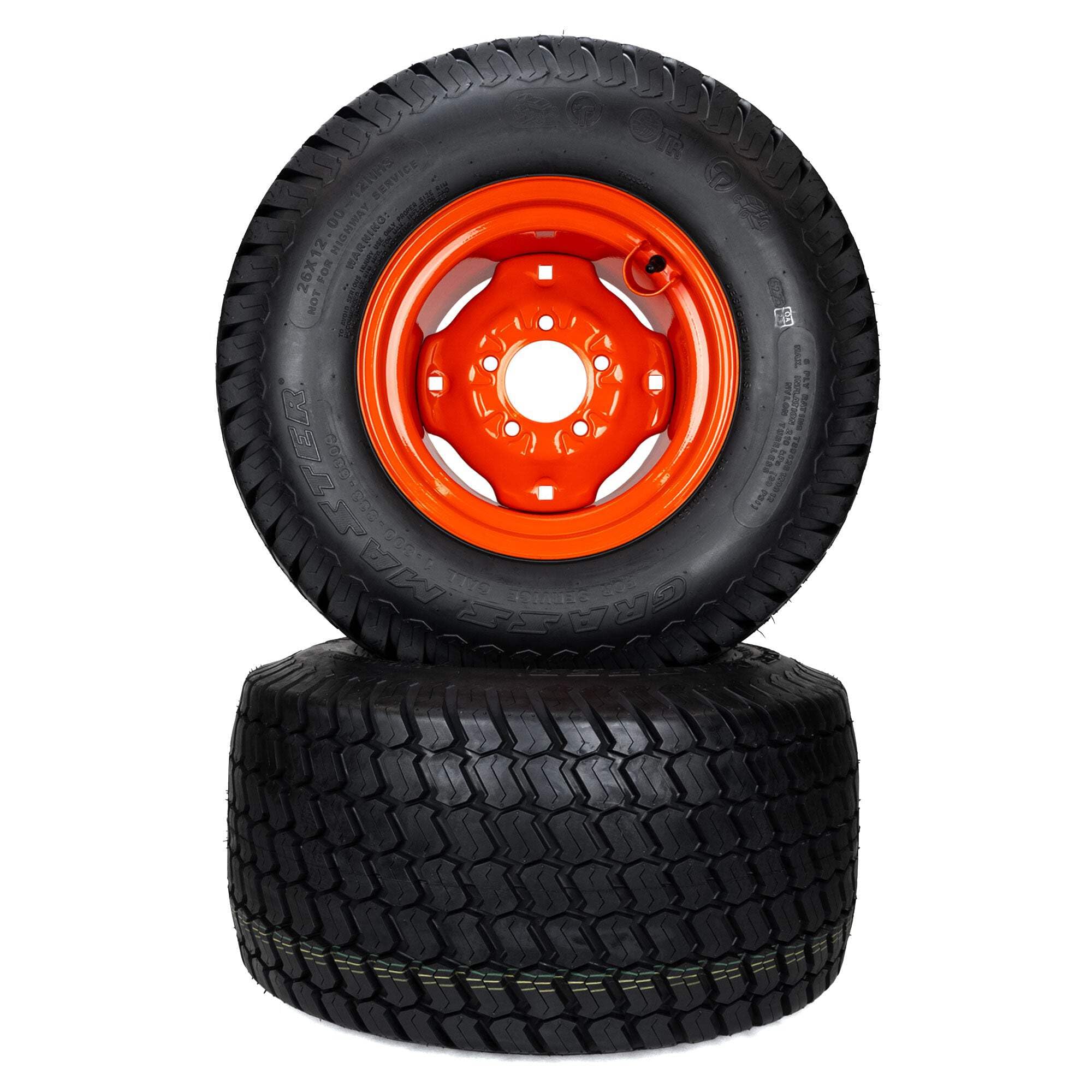 分割2つ目　タイヤ2個　kumakuma0526 Amazon.com: (2) Turf Tire Assemblies 26x12.00-12 Fits Kubota BX