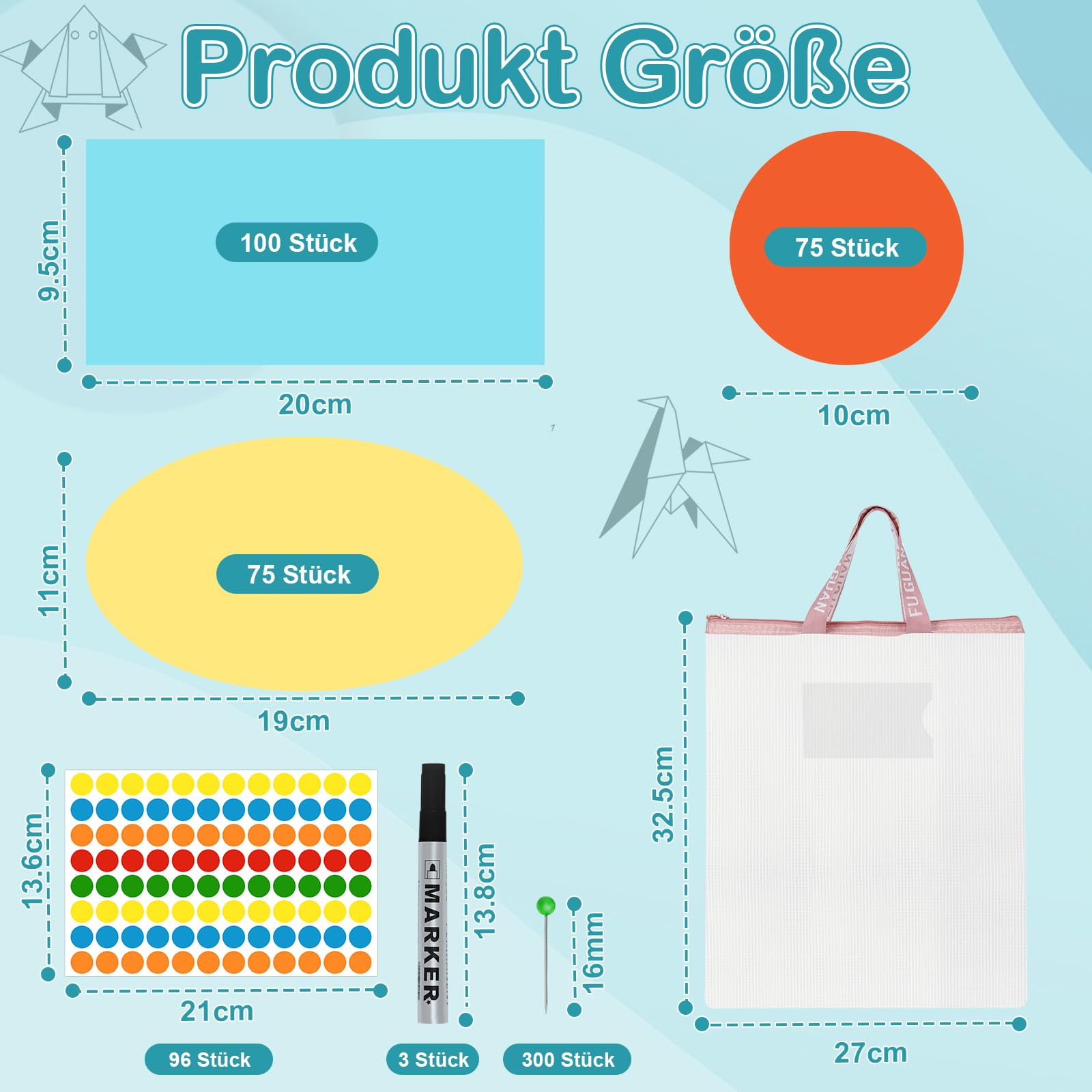 Moderationskarten Set 250 Stück Presentation Cards Rund Rechteckig Oval Präsentationskarten Bunt Moderationskoffer Flipchart-papier mit Dokumentenmappe A4 Lackmarker Stecknadeln Punktaufklebern