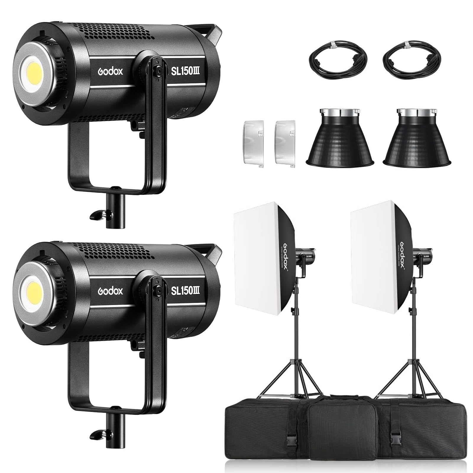 Amazon.com : Godox 2 Pack SL150III LED Video Light Kit Godox