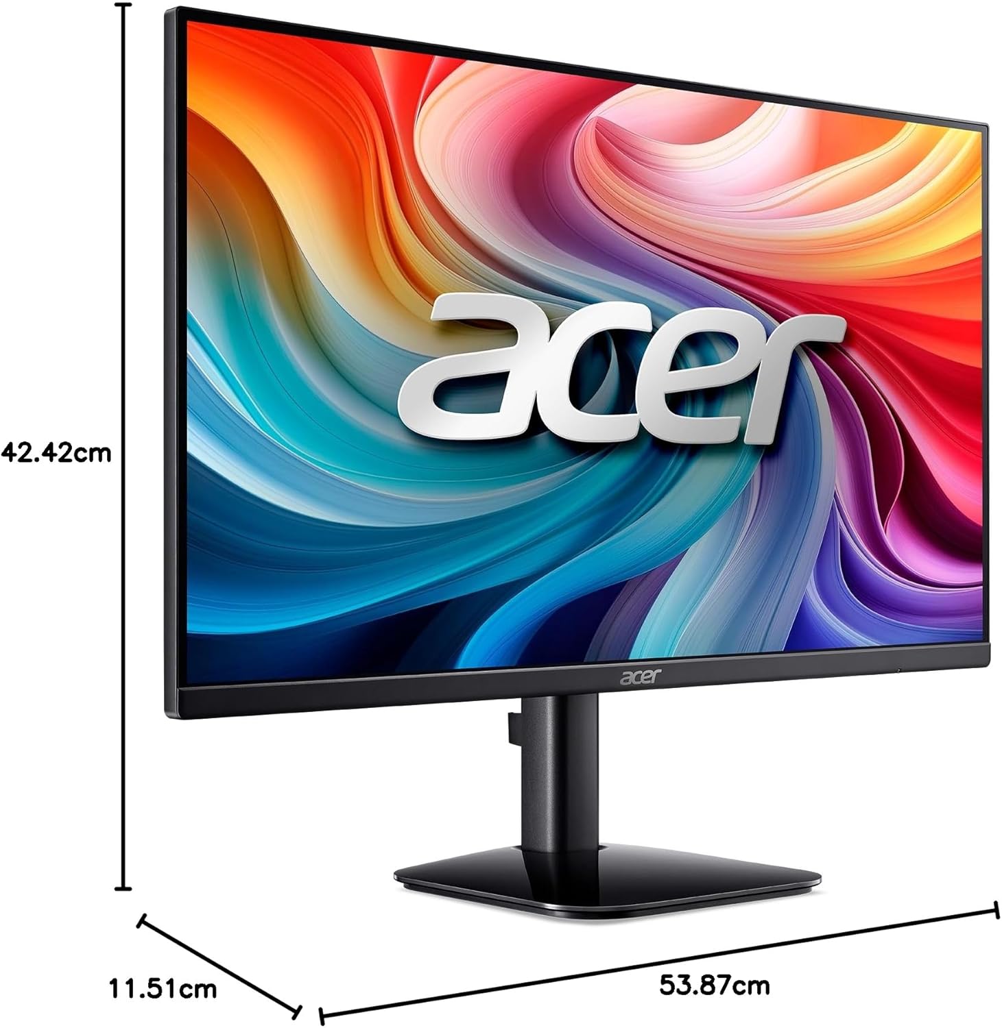acer KB242Y - 23.8 Inch IPS Zero-Frame Full HD (1920 x 1080) Monitor | Tilt | Up to 120Hz Refresh | 1ms (VRB) | sRGB 99% | HDMI & VGA Ports | Adaptive-Sync Support (FreeSync Compatible) - Image 2