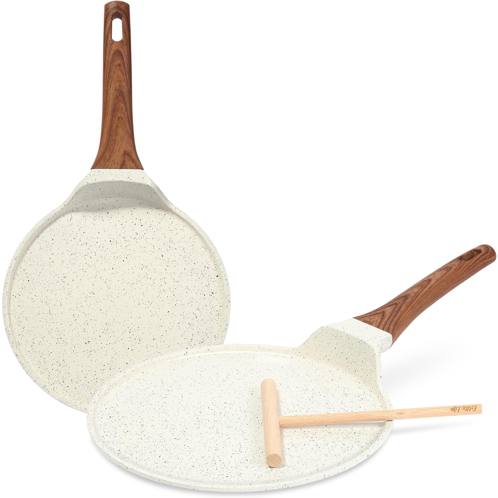Buy ESLITE LIFENonstick Crepe Pan Set with Spreader, 9.5 & 11 Inch