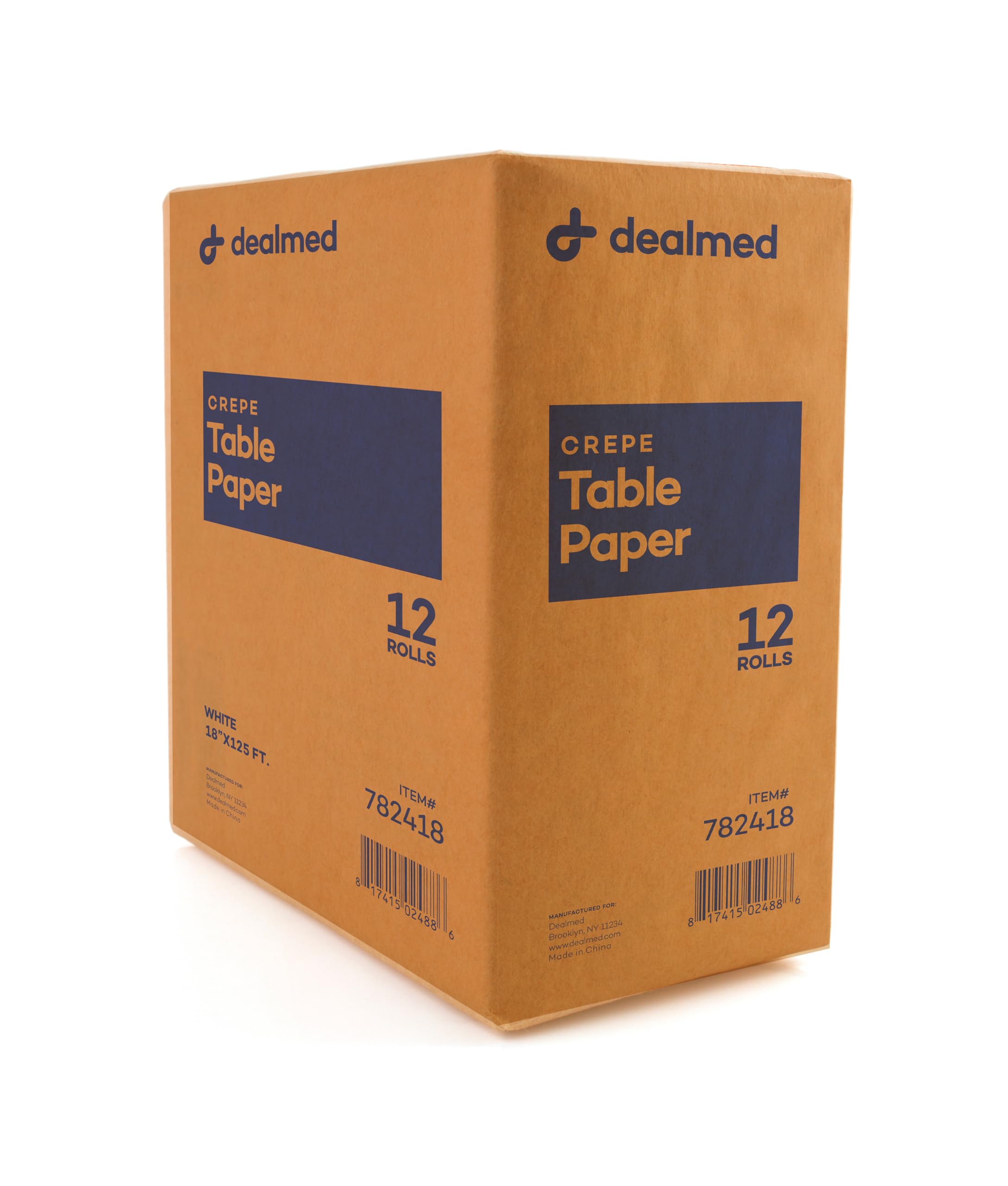 Dealmed Table Paper Exam Cover - 14 in x 125 ft, Crepe, White, 12 Rolls — Amazon image 10
