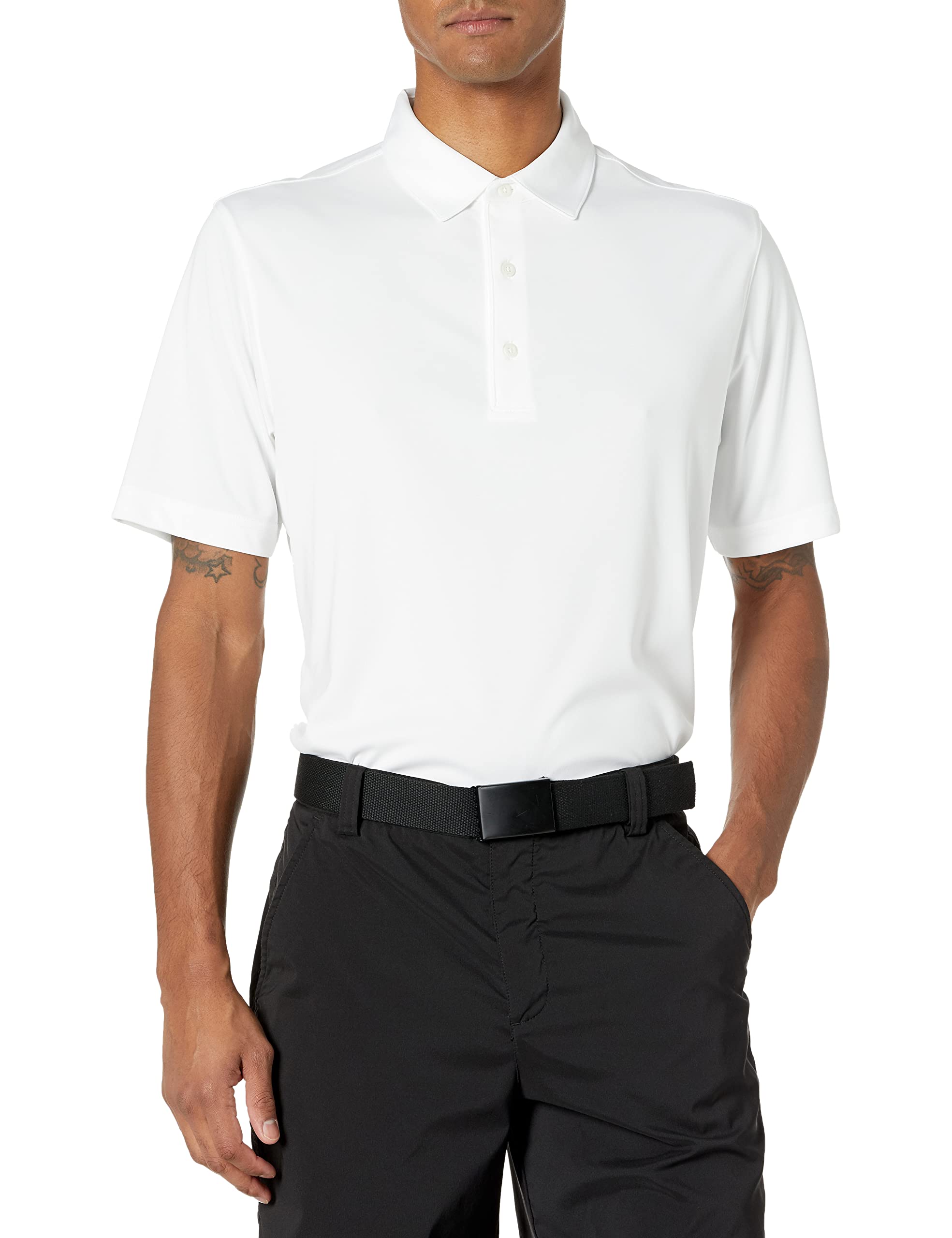 Greg NormanMen's Protek Ml75 Microlux 2 Below Solid Polo