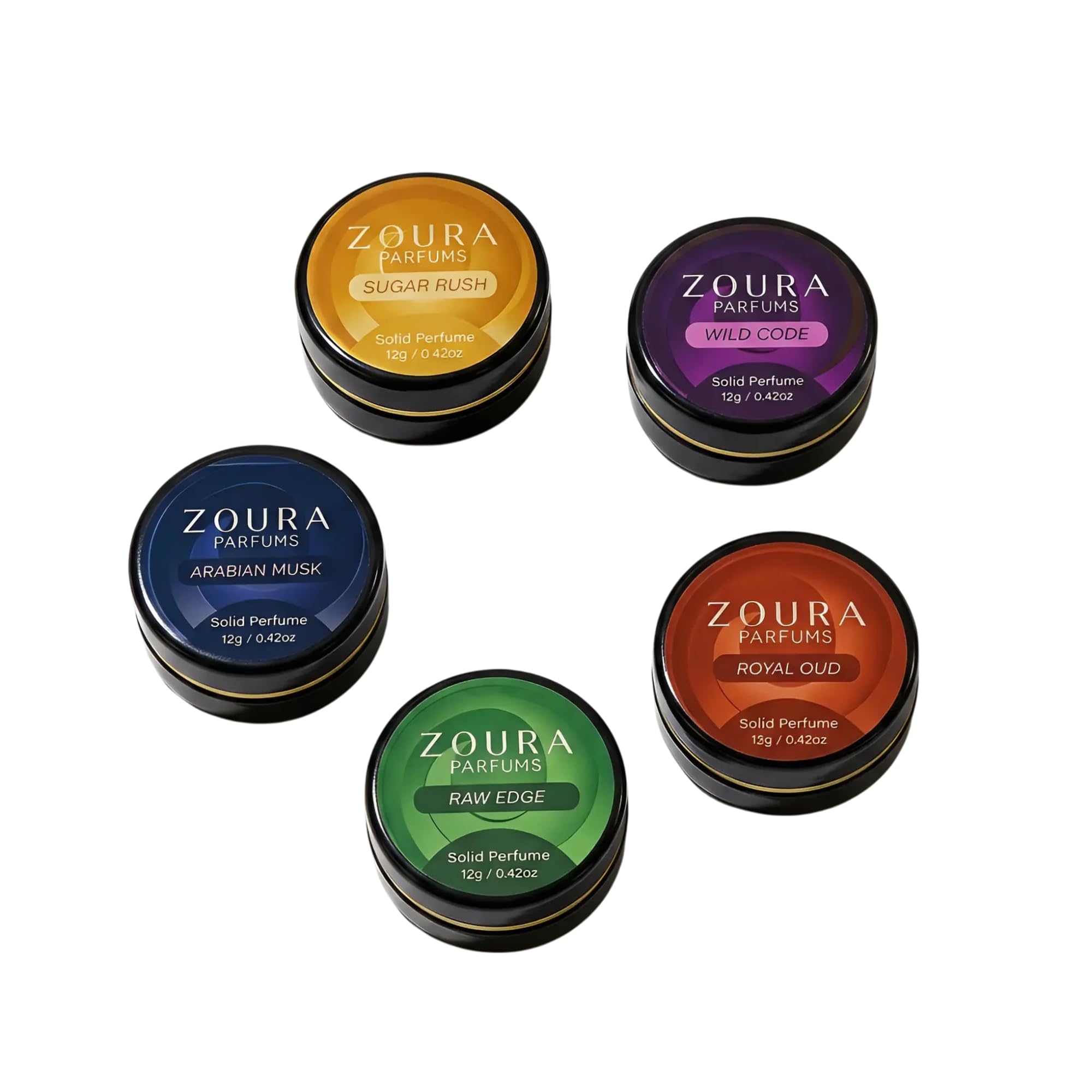 ZOURA Solid Perfume Prestige Collection | 5 Signature Unisex Fragrances | Alcohol-Free Long Lasting Solid Perfume Set | Pocket Friendly Travel Perfume with Natural Wax Base (Each 8ml)-image-27