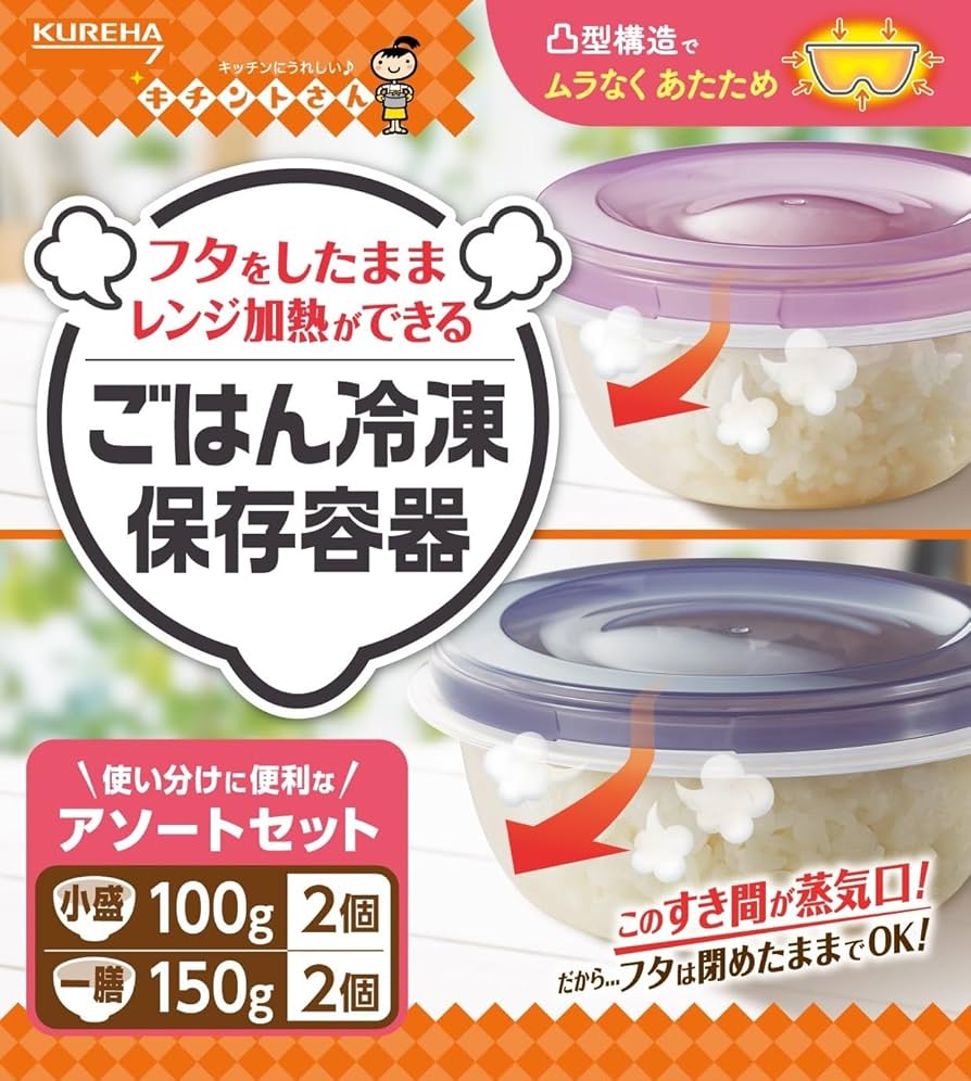 キチントさん レンジ対応保存容器 Mサイズ 1個 M キチントさん レンジ対応保存容器 1パック(2個) クレハ 【通販