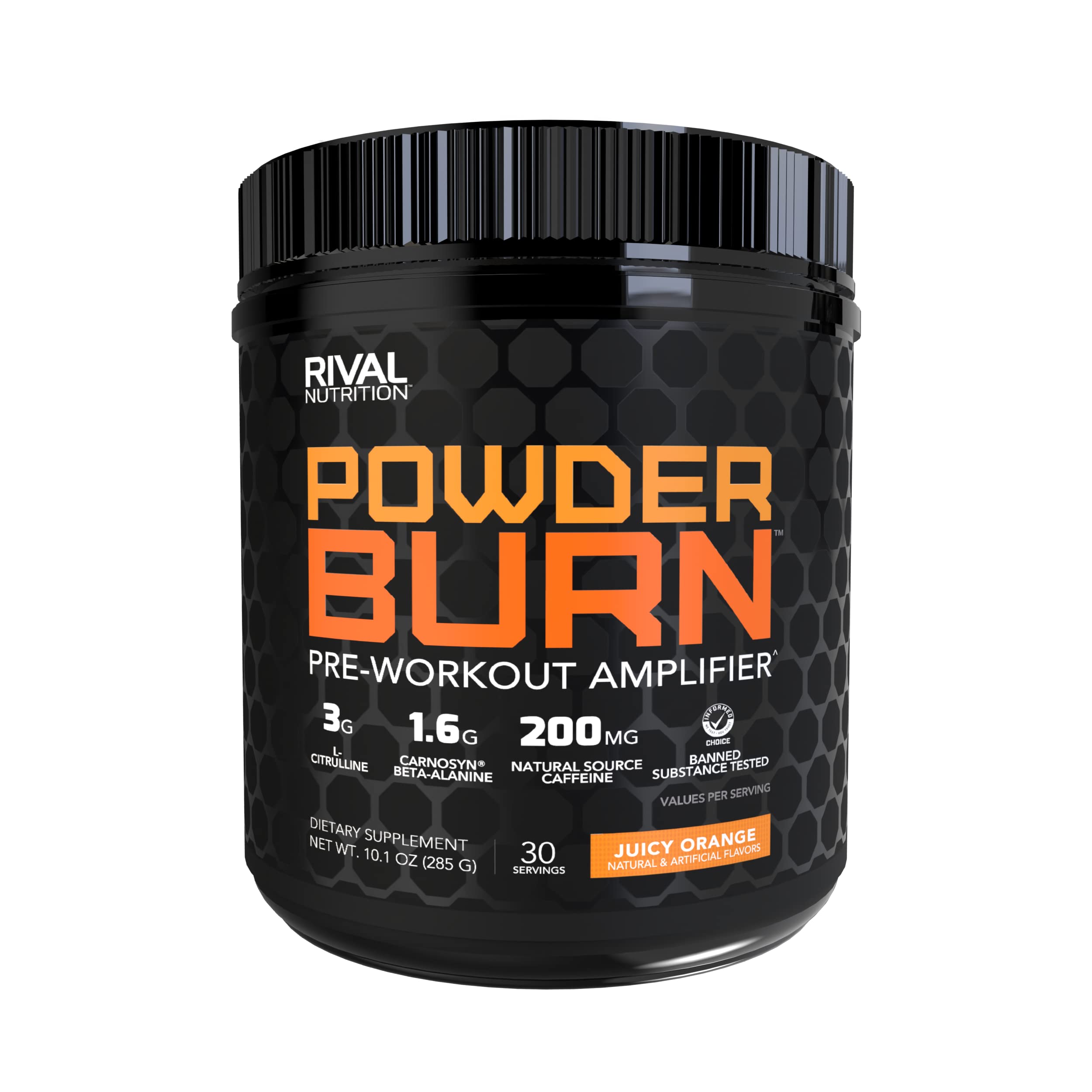 RIVAL NUTRITIONPowder Burn 2.0 Orange 35 Serving,14.24 Ounce