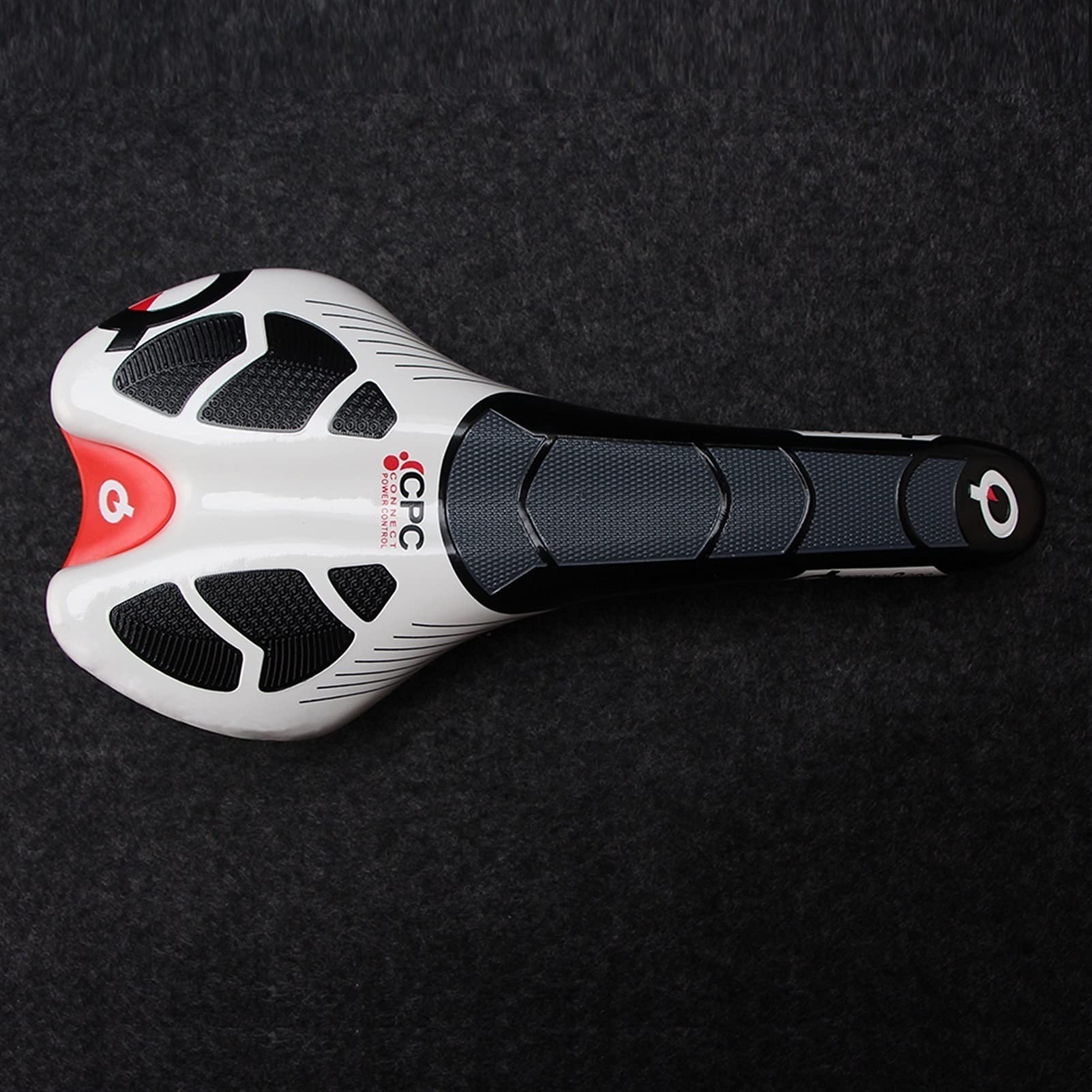 Sella Bici Comoda,Sella Mtb Cycling Saddle Triathlon Racing Mtb Road Bike Seat Confortevole Bicicletta Uomini anteriori cuscini da equitazione(White)