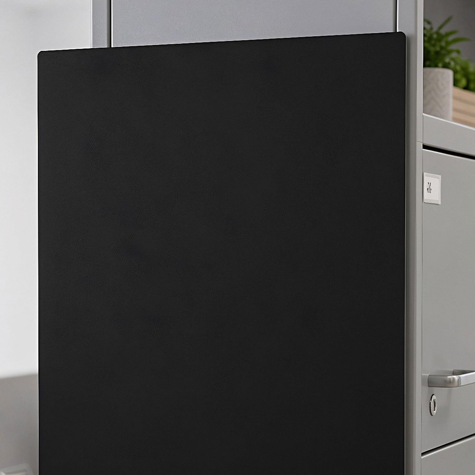 10 Pezzi Lavagna Magnetica Nera per Frigorifero, Riutilizzabile,