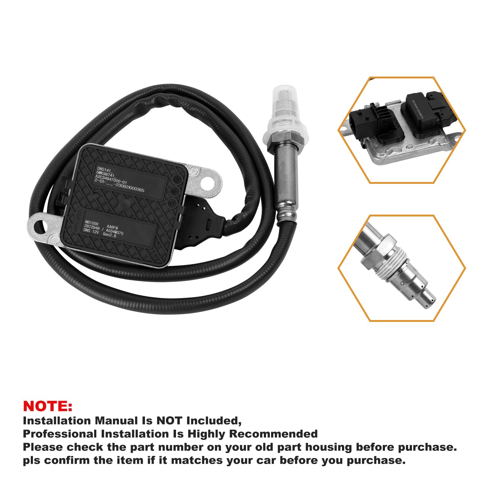 naoページ 4326869Rx 2872947 Oem Cummins Nox Sensor Nitrogen Oixide